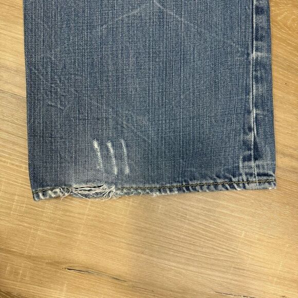 Projek Raw Men's 34 Distressed Straight Leg Jean Light Wash Denim 100% Cotton - Picture 9 of 10